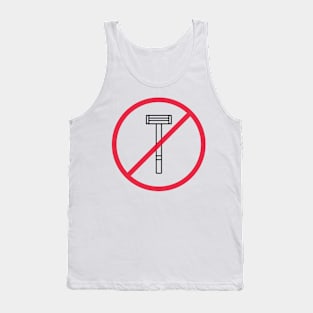 No Razors Allowed Tank Top